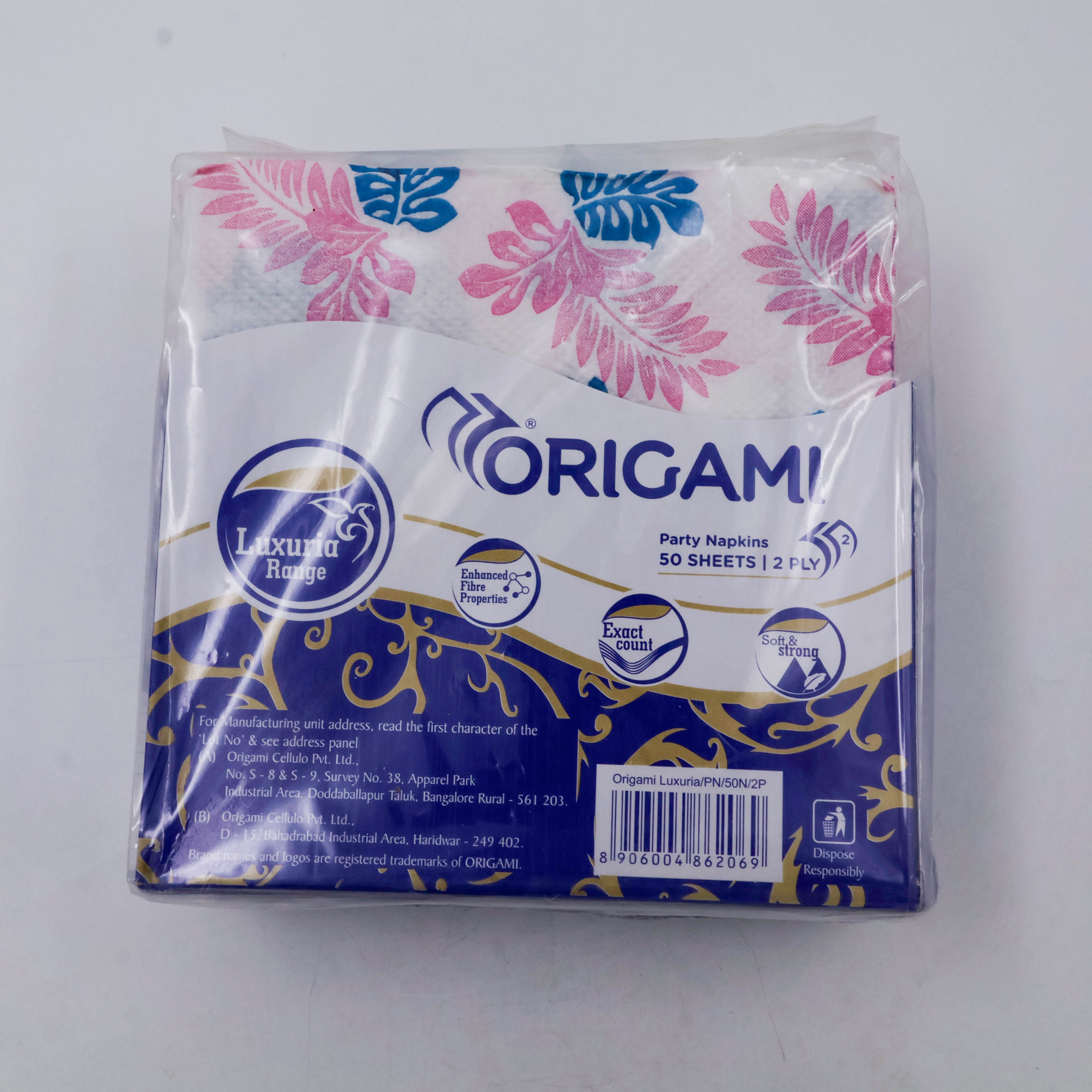 Origami Party Napkins 2Ply 50PC